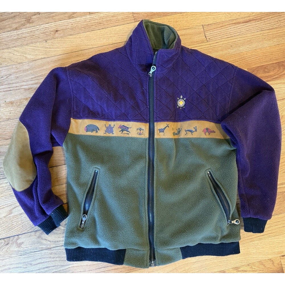 Tortuga Maria‎ Shelton UT Native American Fleece  Polartec Zip Jacket Small